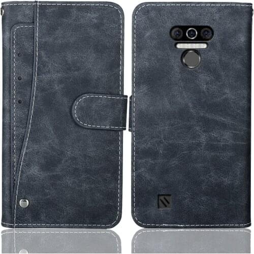 Luxury Wallet Oukitel WP5 Pro Case 5.5" Vintage Flip Leather Business Protective Cover For Oukitel WP5 Pro Case With Card Slots