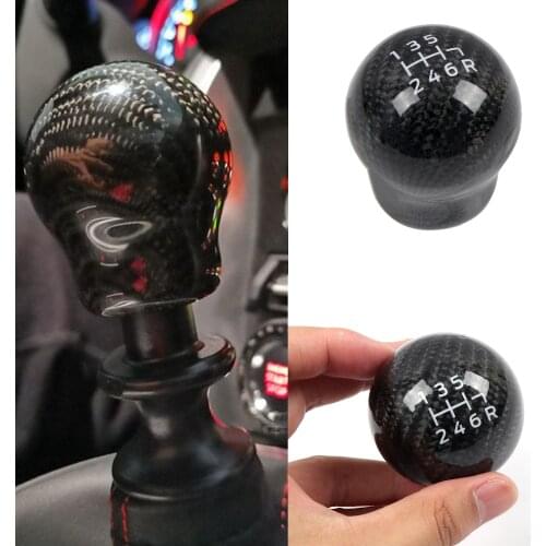 For Subaru WRX STI 2007-2019 / for Subaru BRZ / for Toyota 86 2013-2020 Real Carbon Fiber 6-Speep Manual Gear Shift Knob Replace