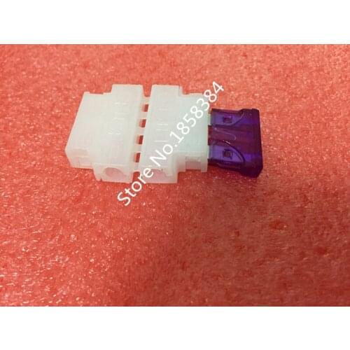 10set/los Auto Middle Standard Fuse Holder +3A Fuse for Car Boat Truck ATC ATO Blade