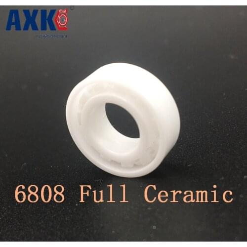 2019 Rolamentos Rodamientos Axk 6808 Full Ceramic Bearing ( 1 Pc ) 40*52*7 Mm Zro2 Material 6808ce All Zirconia Ball Bearings