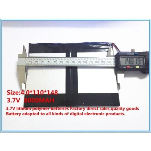 3.7V,8000mAH,[40110148] PLIB (polymer lithium ion /Li-ion battery) for tablet pc