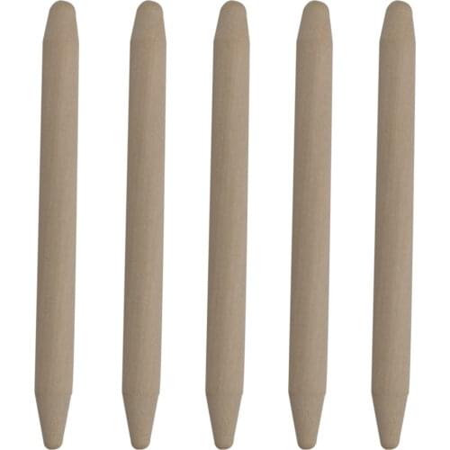 5Pcs Wooden Stick Beekeeping Tool Bee Queen Stylobate Rod Queen Standard Wax Bowl Cell Yuwang King Rod Machine System