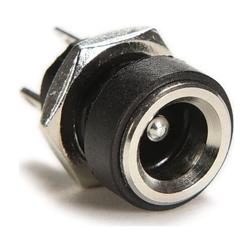 5.5mm 2.1mm Plug Adapter 2 Terminal types 5.5*2.1 10Pcs 3A 12v for DC Power Supply Jack Socket Female Panel Mount Connector