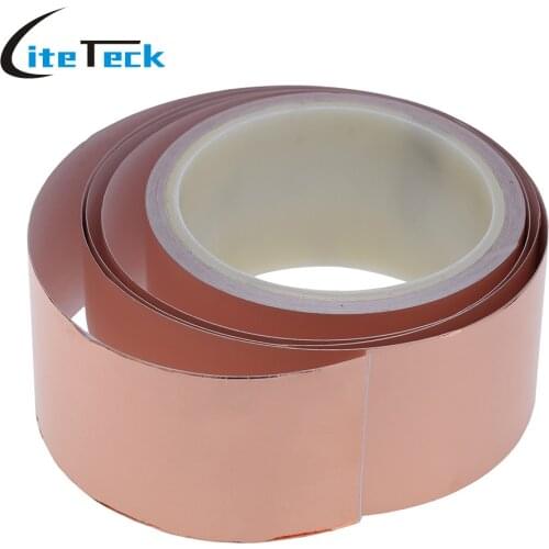 50mm * 10m One Side Copper Foil Tape EMI Shielding Single Conductive Adhesive for Guitar