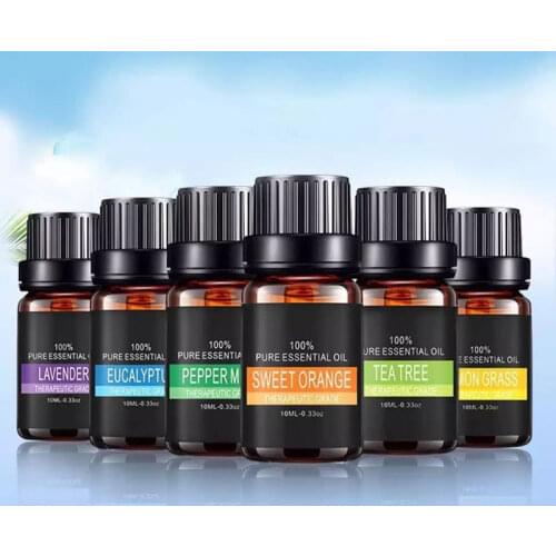 Pure Plant Essential Oils For Aromatic Aromatherapy Diffusers Aroma Oil Lavender Lemongrass Tree Oil Natural Massage Relax