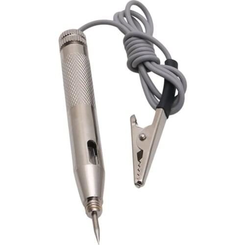 Car inspection tool DC 6-24V Car Circuit Tester Lamp Voltage Test Pen Portable Detector Probe Stainless Steel Copper Boats Moto