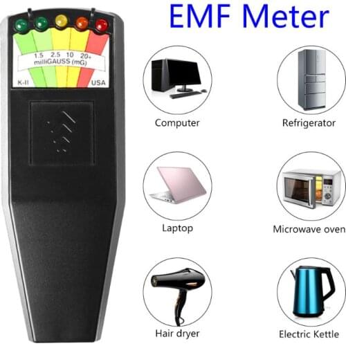 Durable EMF Meter Electromagnetic Radiation Detector Portable Handheld Digital LCD Tester for Electric Magnetic Field