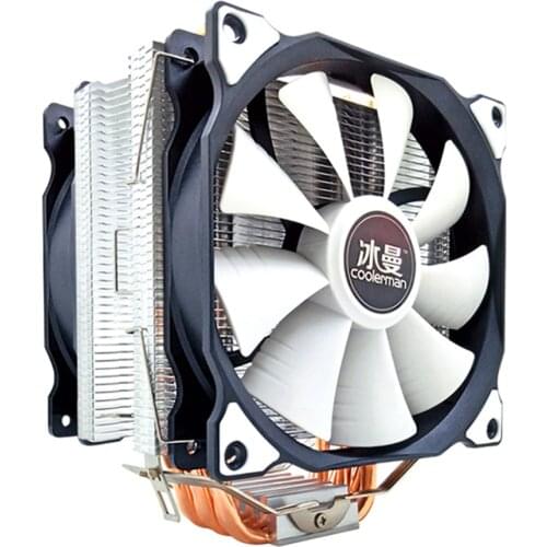 SNOWMAN CPU Cooler 6 Heat Pipes 120mm 4 Pin PWM RGB for Intel LGA 1200 1150 1151 1155 2011 AMD AM4 AM3 CPU Cooling Fan PC Quiet