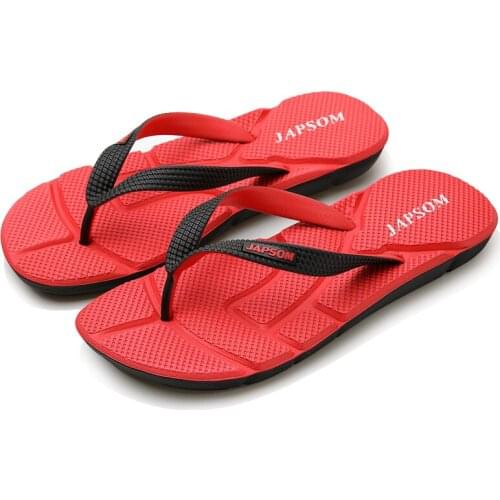 Summer Hot Red Men Flip Flops Lightweight Big Size 46 Mens Massage Slippers Comfortable Beach Flip Flops For Men шлепки мужские