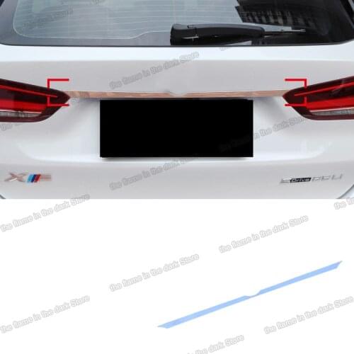 Lsrtw2017 stainless steel car rear logo door trims decoration for bmw x1 2016 2017 2018 2019 2020 2021 F48 accessories tail