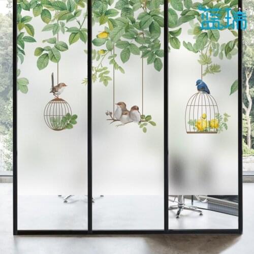 Frosted glass stickers Anti-peep window stickers Bathroom light-transmitting opaque cellophane blackout window film