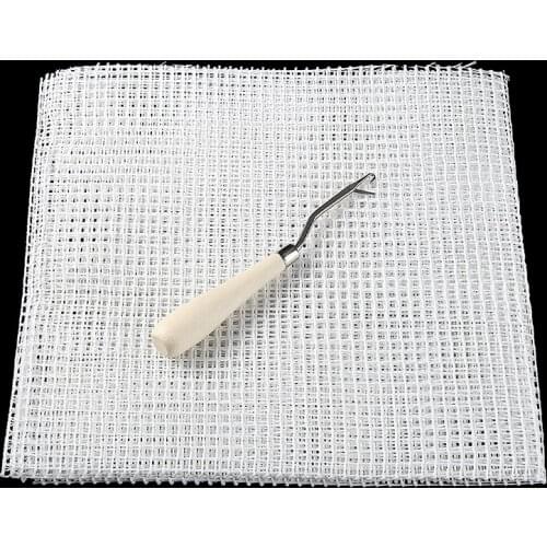 Blank Rug Hooking Mesh Latch Hook Rug Canvas Kit DIY Embroidery Carpet Rug Making Kit 50x100cm