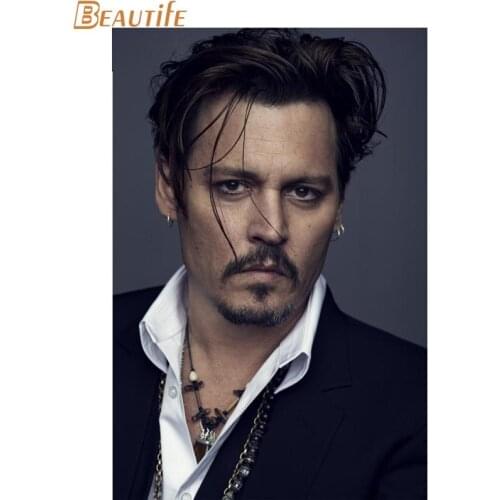 New Arrival Johnny Depp Poster Cloth Silk Poster Home Decoration Wall Art Fabric Poster Print 30x45cm, 40X60cm.50X75cm,60X90cm