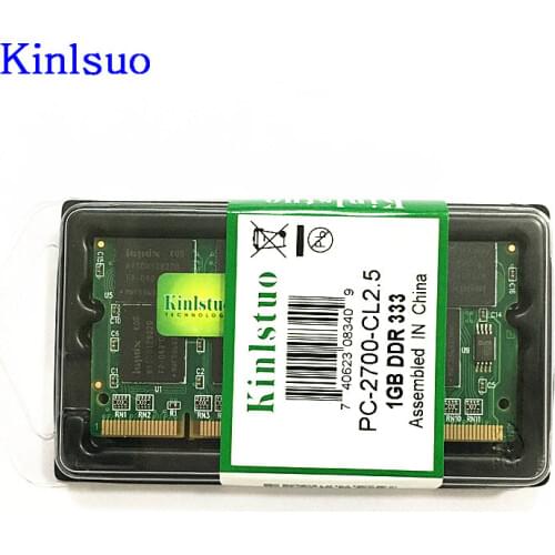 Laptop Memory Ram SO-DIMM PC2700/3200/2100 DDR 333 / 266/400 MHz 200PIN 1GB / DDR1 DDR333 For Notebook Sodimm Memoria