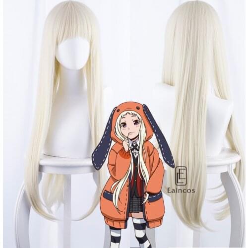 Anime Compulsive Gambler Yomoduki Runa Wig Cosplay Long Straight Wigs Women Heat Resistant Synthetic Hair