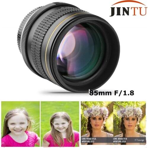 JINTU 85mm f/1.8 Portrait Lens Prime Camera Lens for Nikon D90 D800 D7100 D5100 D3100 D3300 D3400 D3200 D7500 D5200 D5400 D5600