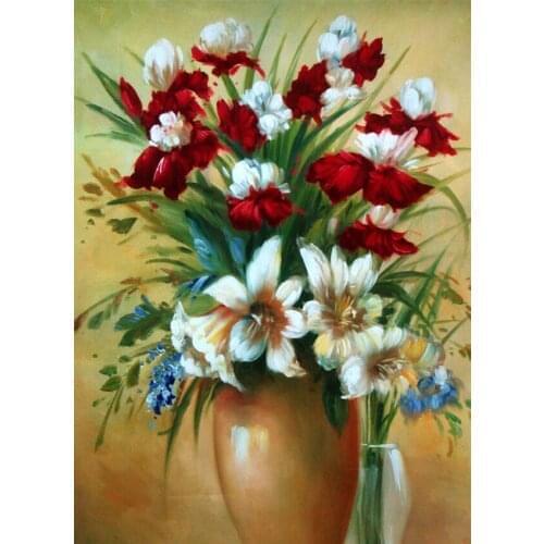 Colorful flowers The wooden puzzle 1000 pieces ersion jigsaw puzzle white card adult childrens educational toys