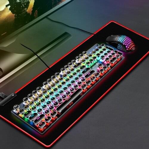RGB Gaming Mouse Pad Computer Gamer Mousepad Large Game Rubber No-slip Mouse Mat Big Mause Pad Pc Laptop Keyboard Desk Carpet