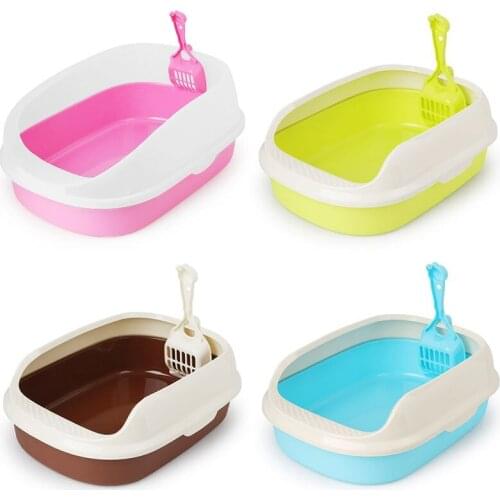 Toilet Bedpan Cat Litter Box Cat Dog Tray Toilet Supply Teddy Anti-Splash Pet Dog Toilette Puppy Indoor Home Plastic Sandbox Cat