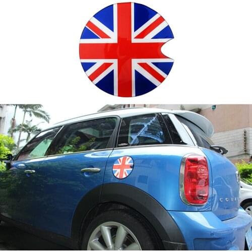 For BMW Mini Cooper S Universal Fuel Tank Cap Cover 3D Glue Sticker For Hatch Convertible Countryman R52 R53 R56 R57 R58 R61