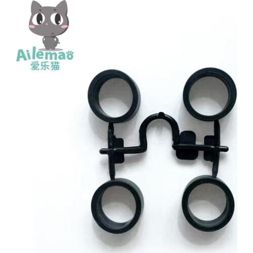 1 Bag Medium Diameter Tire Set FD10117 Black Tires Spare Parts for Ailemao Mini 4WD Cars