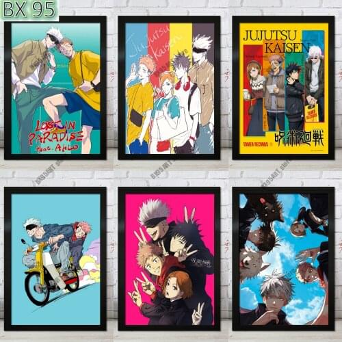 Anime 5D Diamond Painting Jiu-Jitsu Kaisen Diamond Mosaic Cross Stitch Kits Embroidery Full Square Drill Kids Room Decoration