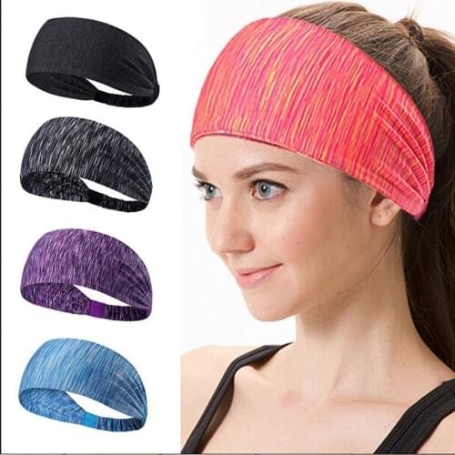 Fashion Women Men Elastic Polyester Knotted Warp bandana Wide Stripe Headband Sport Cycling Yoga Bow Bandanas Headwear Bicicleta