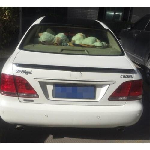 CEYUSOT FOR Old Toyota Crown Car Spoiler 05-09 ABS Material High Quality Primer Color Trunk Spoiler Wings Tail Crown Accessories
