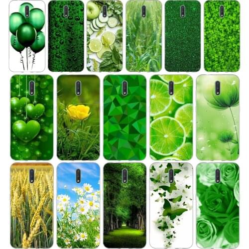 355FG Beautiful Emerald Green glitter gift Soft Silicone Tpu Cover phone Case for Nokia 2.1 2.3 3 3.1 4.2 5 5.1 Plus 7.2 6 8