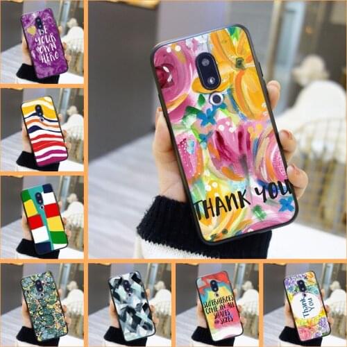 Back Cover For Meizu Pro 6 7 Plus U10 U20 Soft Silicone Art Quotes Painting Phone Case For Meizu 16th 16x 15 Lite 16 Plus
