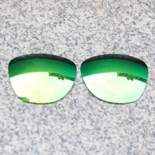 Wholesale E.O.S Polarized Enhanced Replacement Lenses for Oakley Frogskins Sunglasses - Emerald Green Polarized Mirror