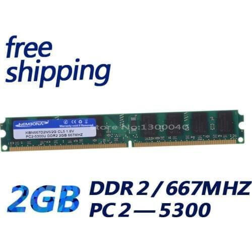 KEMBONA Brand New Sealed LONG-DIMM PC DESKTOP DDR2 2GB 2G 667Mhz PC2 5300 only support for A-M-D motherboard use RAM Memory