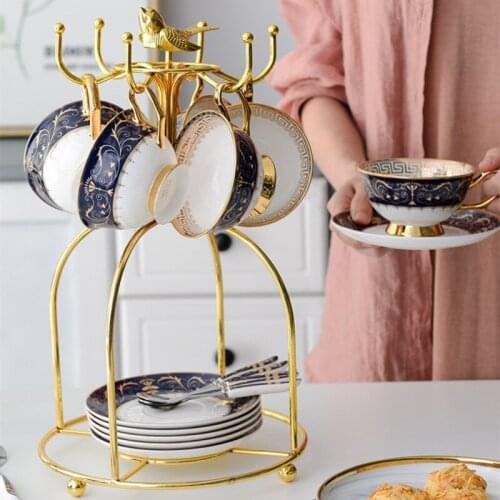 Bone China Coffee Set Europe Porcelain Tea Set Ceramic Pot Creamer Sugar Bowl Teapot Coffee Cup Tea Mug Coffeeware