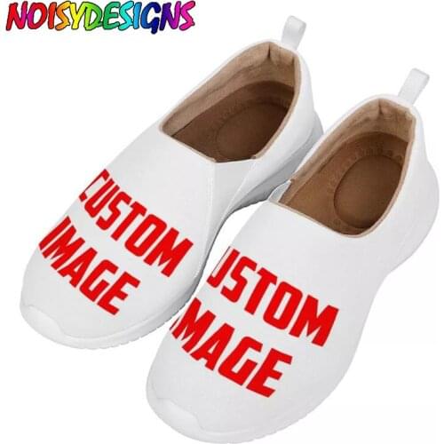 NOISYDESIGNS Custom Design Womens Shoes Casual Outdoor Flats Shoe for Female Elastic Band Slip On Sneakers Mujer Zapatos 2021