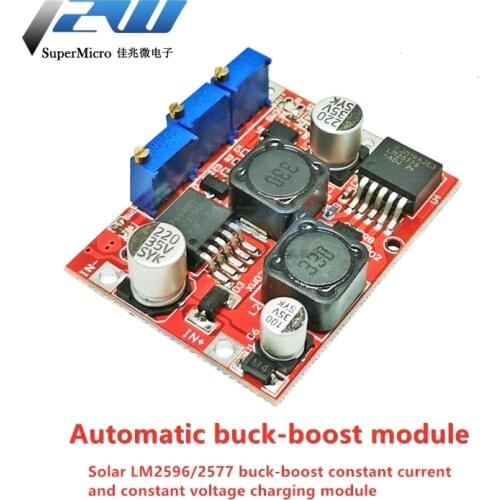 LM2596S DC-DC LM2577S Power Converter Module, Buck-Boost Voltage Reducer, 15W 3A Non-Isolated DC Controller Board