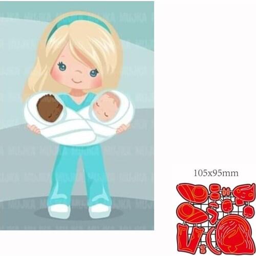 Metal Cutting Die girl DIY Scrapbooking Paper Cards Decorative Craft Embossing cut