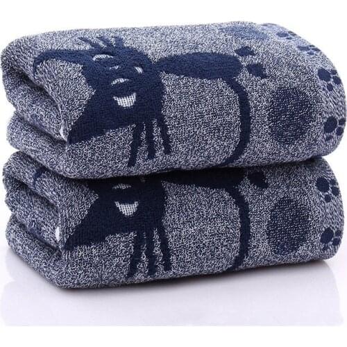 High Quality 1PC Cat Printed Soft Towels 25x50cm Hot Sale Cartoon Household Child Towel Face Towel Popular Couple Cute Cotton