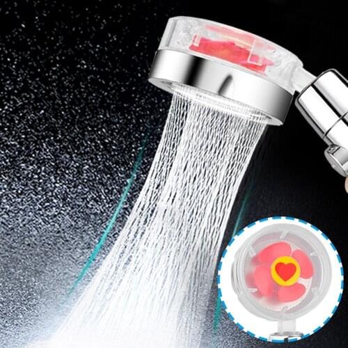 Bathroom High Pressure Shower Head ABS 360 Degree Rotating Water Saving Shower Head Bath Nozzle SPA Rainfall Turbo Shower Head