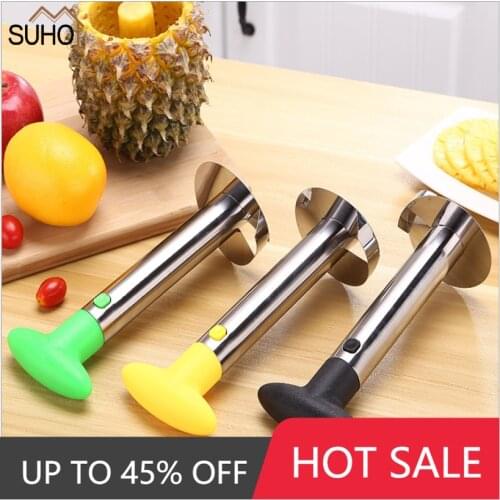 Practical Kitchen Pineapple Slicer Peeler Cutter Parer Knife Stainless Steel Kitchen Fruit Tools Cooking Peeler Vegetable Tools