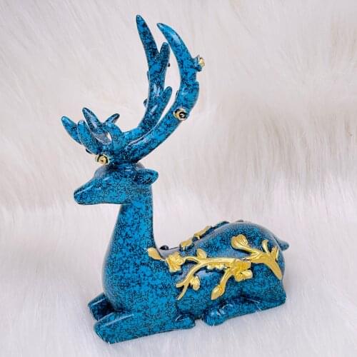 Crystal Ball Base Sika Deer Stand Home Decor Ornaments