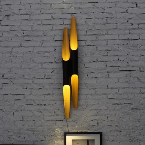 Modern Simple Bevel Cylinder wall lights for bedroom Aluminum wall light Delightfull Coltrane Circular Tube sconces wall lamps