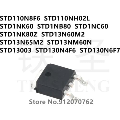 STD110N8F6 STD110NH02L STD1NK60 STD1NB80 STD1NC60 STD1NK80Z STD13N60M2 STD13N65M2 STD13NM60N STD13003 STD130N4F6 STD130N6F7