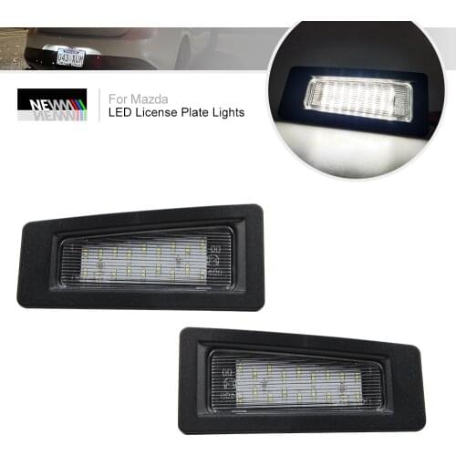 2x Error Free LED License Number Plate Lamp Light For Mazda 3（Axela）2016-- CX-3 2014-2018