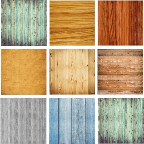 Background Vinyl Photo Studio Wooden Board Plank Vintage Backdrop Props