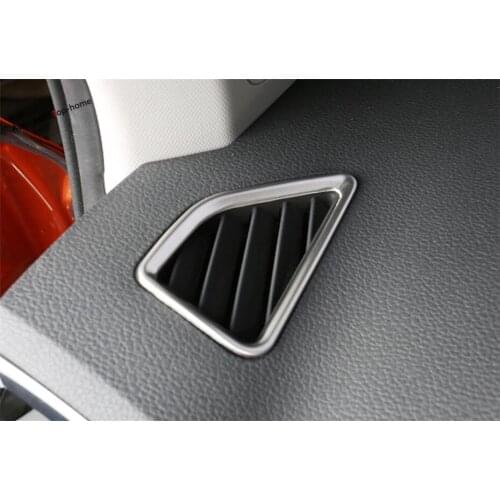 Yimaautotrims Inner Air Conditioner AC Outlet Vent Frame Cover Trim Stainless Steel Interior Fit For Skoda Karoq 2018 2019 2020