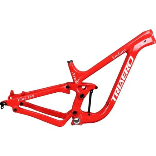27.5 Plus Full Carbon Enduro Suspension Mountain Bike Frame With 150mm Travel