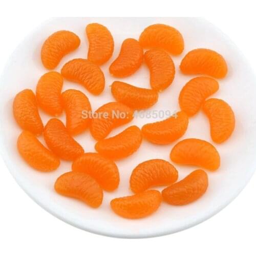 Gresorth 30 PCS Artificial MINI Orange Slice Fake Fruit Slices Decoration Photography Props