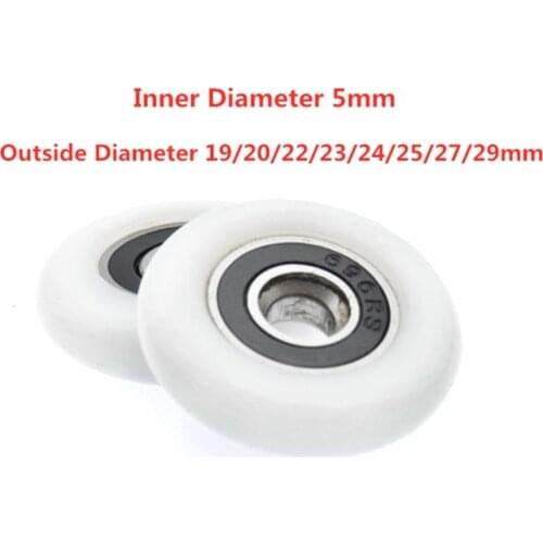 5pcs Bathroom sliding Door Runner bearing wheel Sliding Shower Door Roller Pulley Outside Diameter 19/20/22/23/24/25/27/29mm