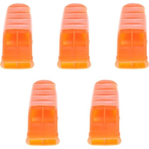 5Pcs Lifesaving SOS Whistle Survival Tool For Water With Lanyard Hole
