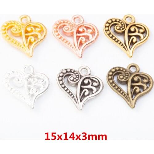 50PCS charm zinc alloy love connector charm DIY pendant suitable for bracelet pendant 7968